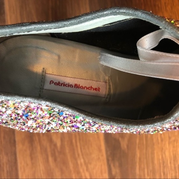 Anthro Patricia Blanchet Glitter Brogue heels - Picture 5 of 8